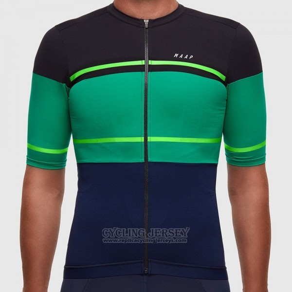 2017 Cycling Jersey Maap Segment Pro Black and Green Short Sleeve and Bib Short