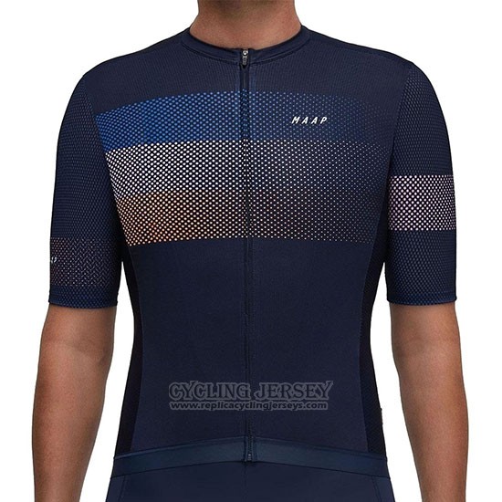 2019 Cycling Jersey Maap Aether Dark Blue Short Sleeve and Bib Short