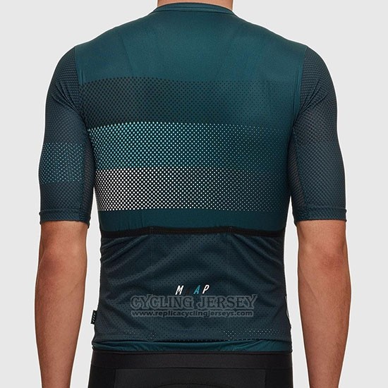 2019 Cycling Jersey Maap Aether Dark Green Short Sleeve and Bib Short
