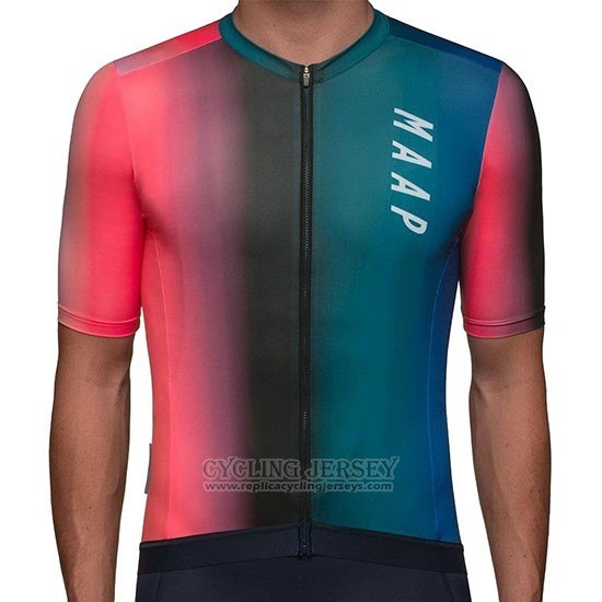 2019 Cycling Jersey Maap Cortina Red Green Blue Short Sleeve and Bib Short
