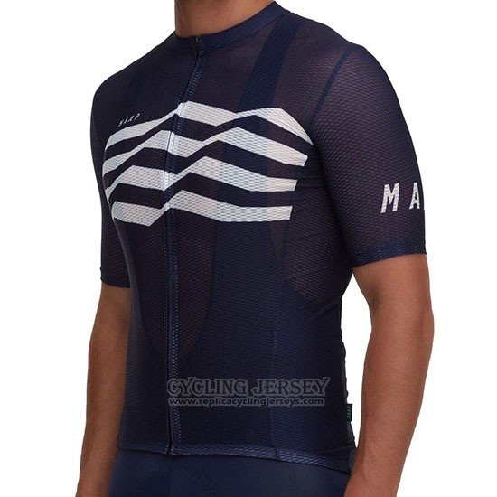 2019 Cycling Jersey Maap Flag Black White Black Short Sleeve and Bib Short