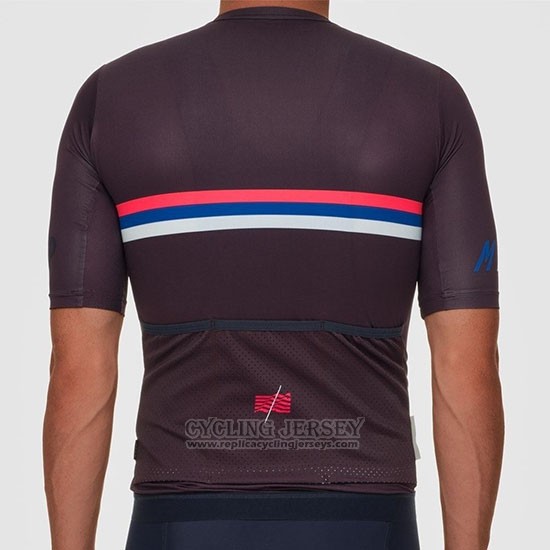 2019 Cycling Jersey Maap Nationals Mulberry Marron Short Sleeve and Bib Short