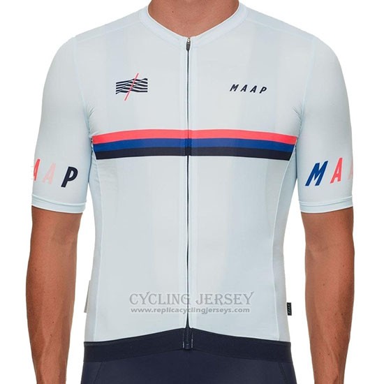 2019 Cycling Jersey Maap Nationals White Short Sleeve and Bib Short