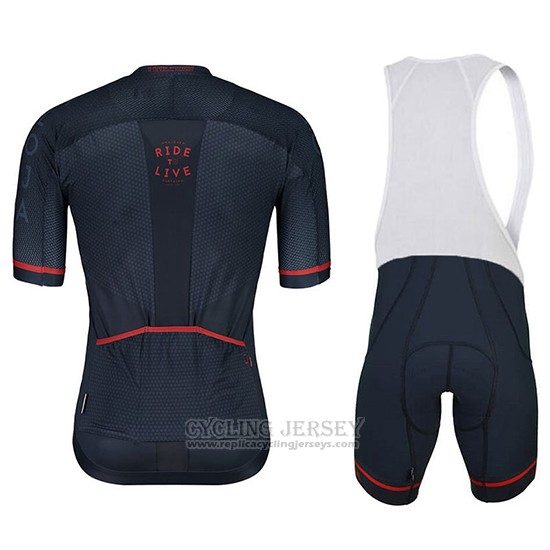 2018 Cycling Jersey Maloja Pushbikersm Black Short Sleeve and Bib Short
