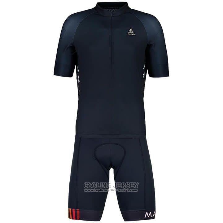 2020 Cycling Jersey Maloja Black Short Sleeve And Bib Short(1)