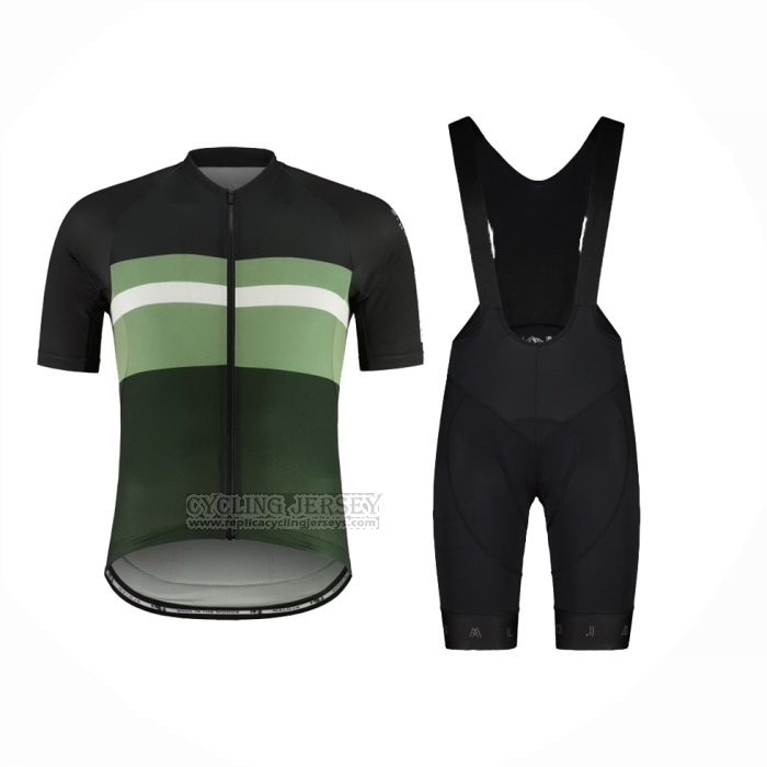 2024 Cycling Jersey Maloja Black Green Short Sleeve And Bib Short