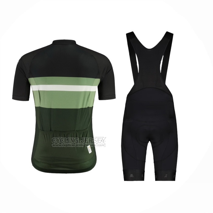2024 Cycling Jersey Maloja Black Green Short Sleeve And Bib Short