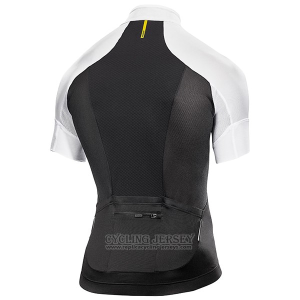 2017 Cycling Jersey Mavic Black and White Short Sleeve and Bib Short