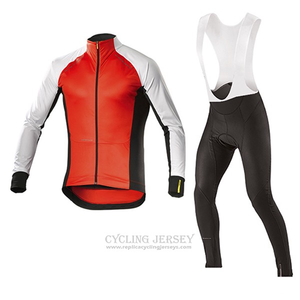 2017 Cycling Jersey Mavic Long Sleeve and Bib Tight White and Orange Short Sleeve and Bib Short