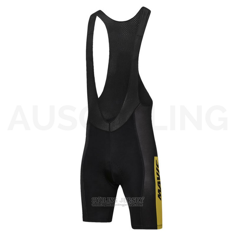 2018 Cycling Jersey Mavic Black Short Sleeve and Bib Short