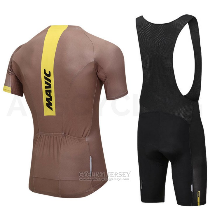 2018 Cycling Jersey Mavic Marron Short Sleeve and Bib Short