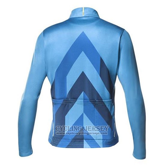 2020 Cycling Jersey Mavic Blue Long Sleeve And Bib Tight