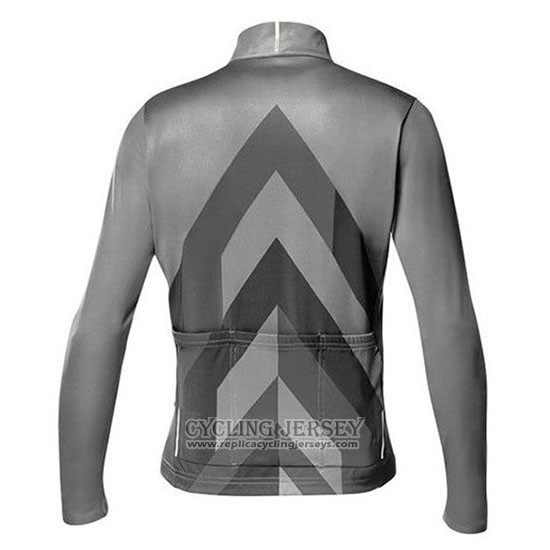 2020 Cycling Jersey Mavic Gray Long Sleeve And Bib Tight