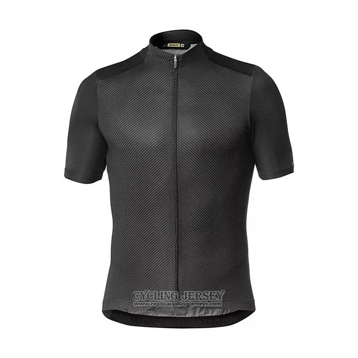 2021 Cycling Jersey Mavic Black Short Sleeve And Bib Short