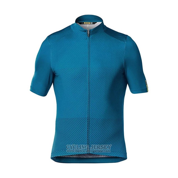 2021 Cycling Jersey Mavic Blue Short Sleeve And Bib Short
