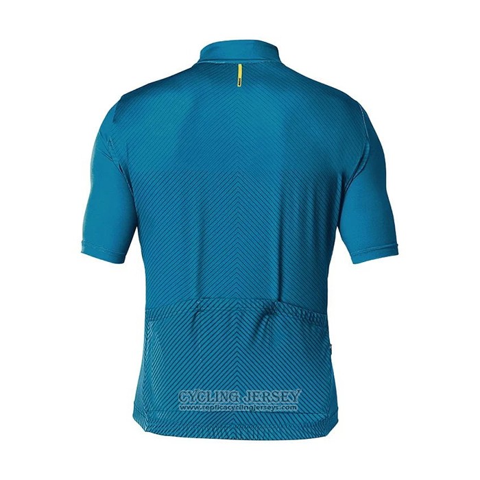 2021 Cycling Jersey Mavic Blue Short Sleeve And Bib Short
