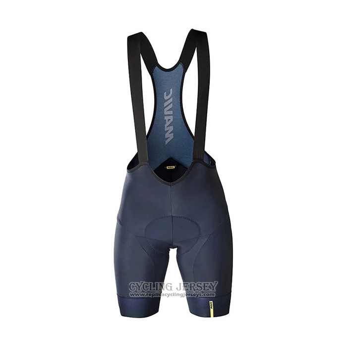 2021 Cycling Jersey Mavic Blue Short Sleeve And Bib Short