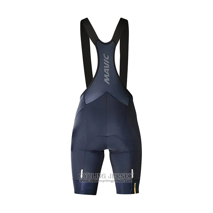 2021 Cycling Jersey Mavic Blue Short Sleeve And Bib Short