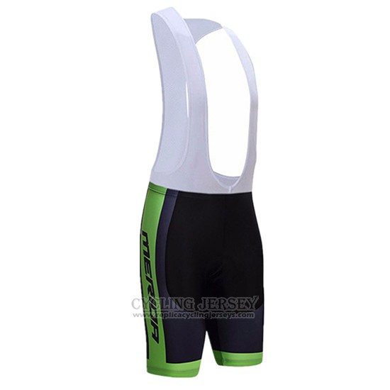 2017 Cycling Jersey Merida Black and Green Short Sleeve and Bib Short