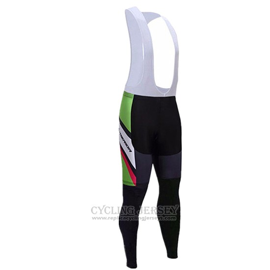 2017 Cycling Jersey Merida Red and White Long Sleeve and Bib Tight
