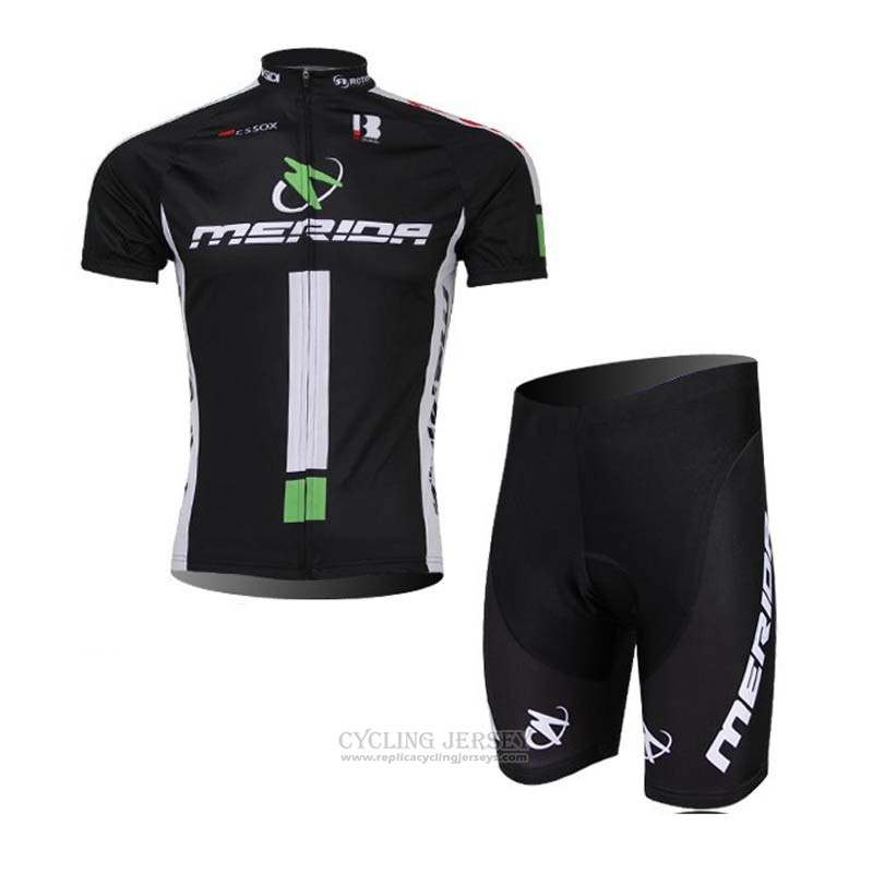 2018 Cycling Jersey Merida Black Short Sleeve Salopette