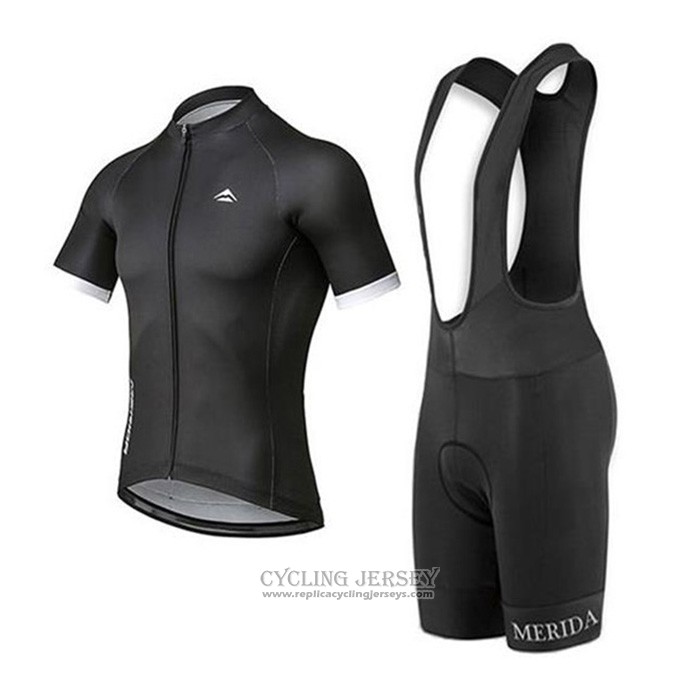 2020 Cycling Jersey Merida Black Short Sleeve And Bib Short