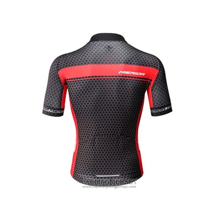2020 Cycling Jersey Merida Red Black Short Sleeve And Bib Short