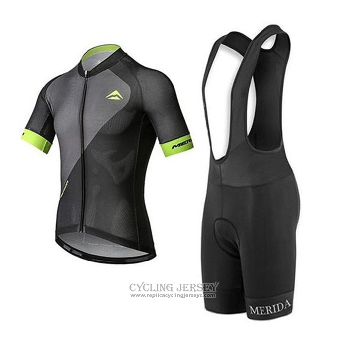 2020 Cycling Jersey Merida Yellow Black Short Sleeve And Bib Short