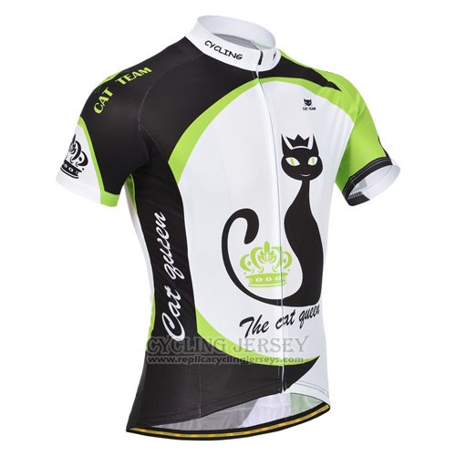 2014 Cycling Jersey Monton Green and White Short Sleeve and Bib Short