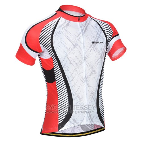 2014 Cycling Jersey Monton Orange and White Short Sleeve and Bib Short