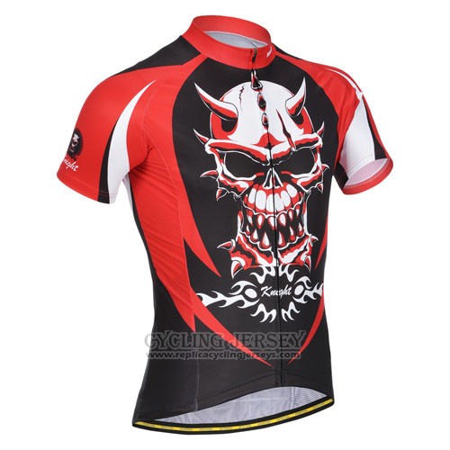 2014 Cycling Jersey Monton Red Black Short Sleeve and Bib Short