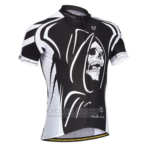 2014 Cycling Jersey Monton White and Black Short Sleeve and Bib Short