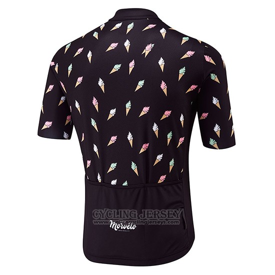 2018 Cycling Jersey Morvelo Black Short Sleeve and Bib Short