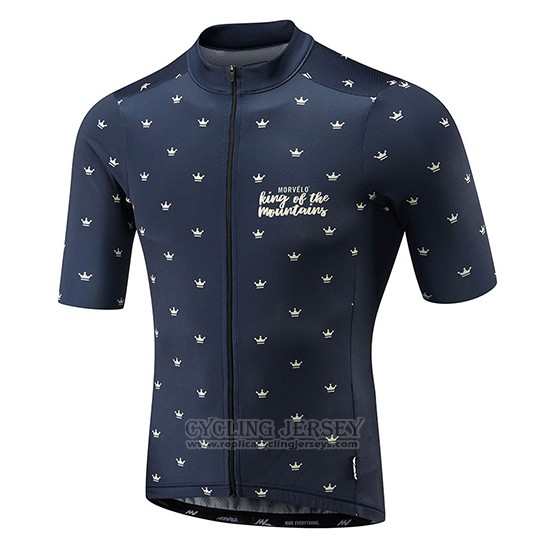 2018 Cycling Jersey Morvelo Dark Blue Short Sleeve and Bib Short