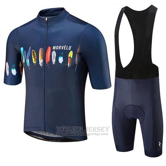 2019 Cycling Clothing Morvelo Dark Blue Short Sleeve and Overalls