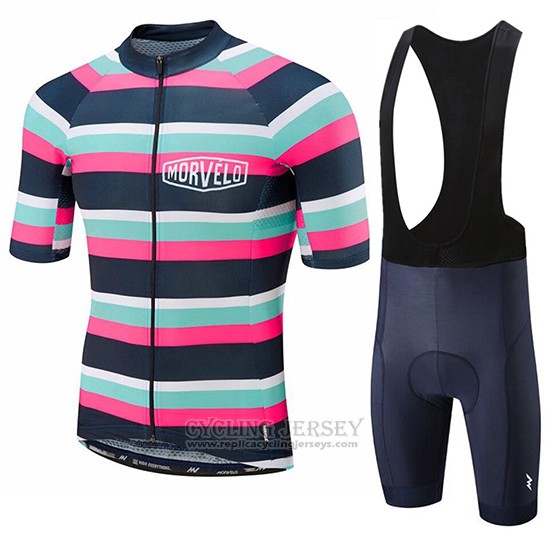 2019 Cycling Clothing Morvelo Green Pink Black Short Sleeve and Overalls