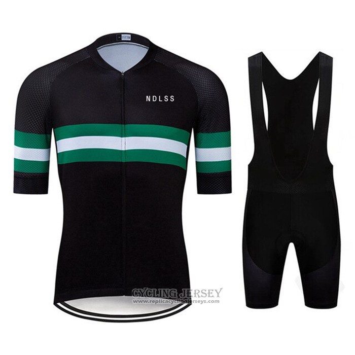 2020 Cycling Jersey NDLSS Black Green Short Sleeve And Bib Short