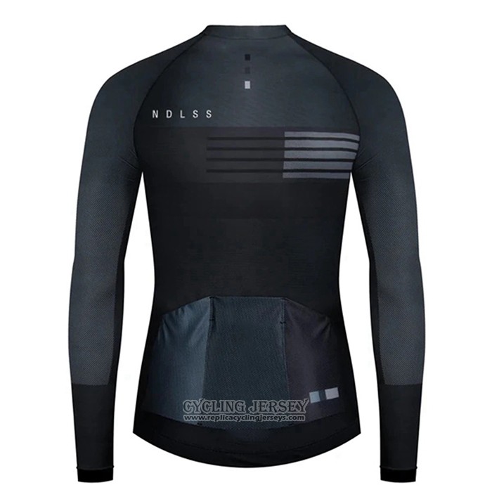 2020 Cycling Jersey NDLSS Black Long Sleeve And Bib Tight