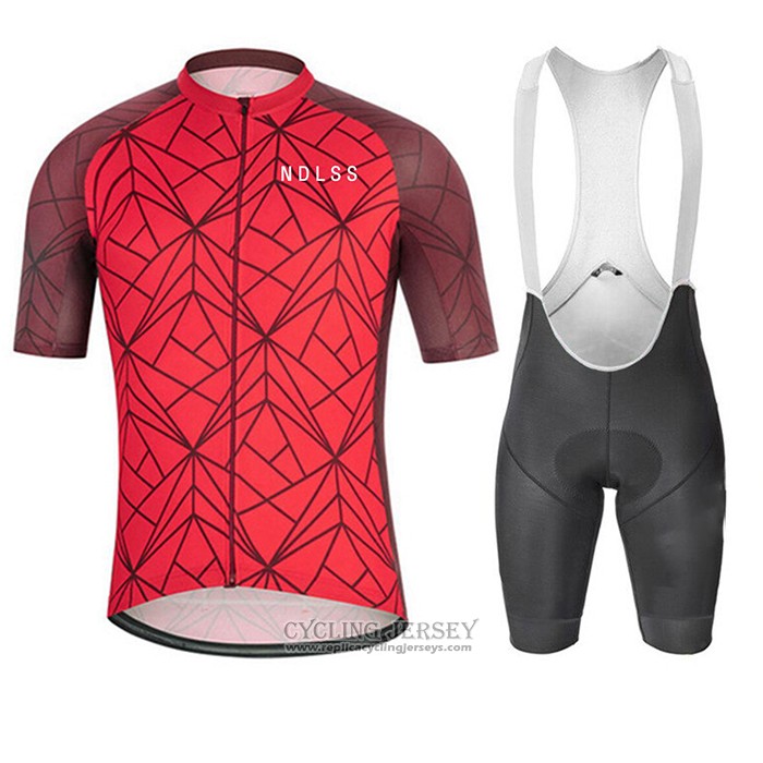 2020 Cycling Jersey NDLSS Deep Red Short Sleeve And Bib Short
