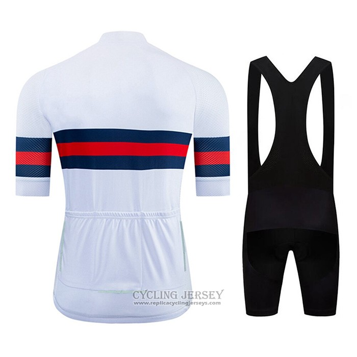 2020 Cycling Jersey NDLSS White Short Sleeve And Bib Short