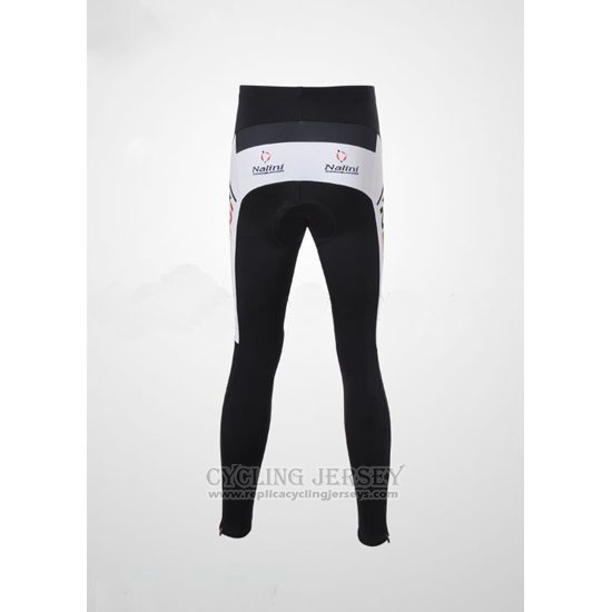 2010 Cycling Jersey Nalini Black and White Long Sleeve and Bib Tight