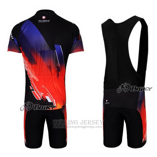 2012 Cycling Jersey Nalini Red and Black Short Sleeve and Bib Short
