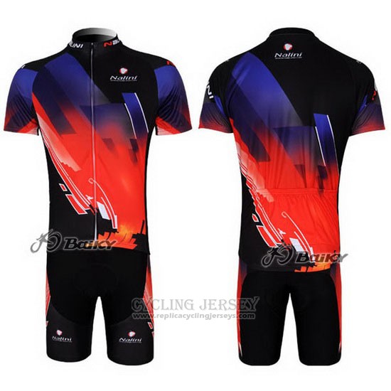 2012 Cycling Jersey Nalini Red and Black Short Sleeve and Bib Short