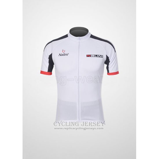 2012 Cycling Jersey Nalini White and Black Short Sleeve and Bib Short
