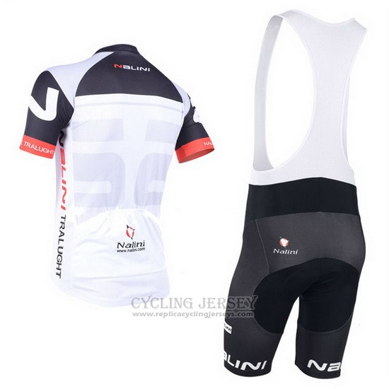 2013 Cycling Jersey Nalini Black and Red Short Sleeve and Bib Short