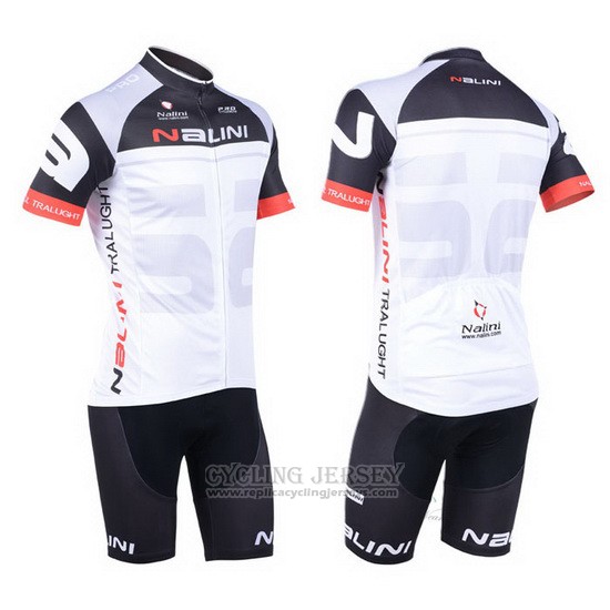 2013 Cycling Jersey Nalini Black and Red Short Sleeve and Bib Short