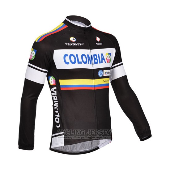 2013 Cycling Jersey Nalini Black and White Long Sleeve and Bib Tight