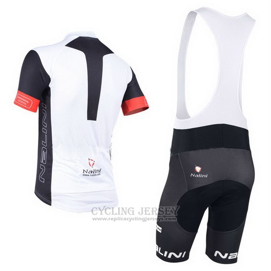 2013 Cycling Jersey Nalini Black and White Short Sleeve and Bib Short