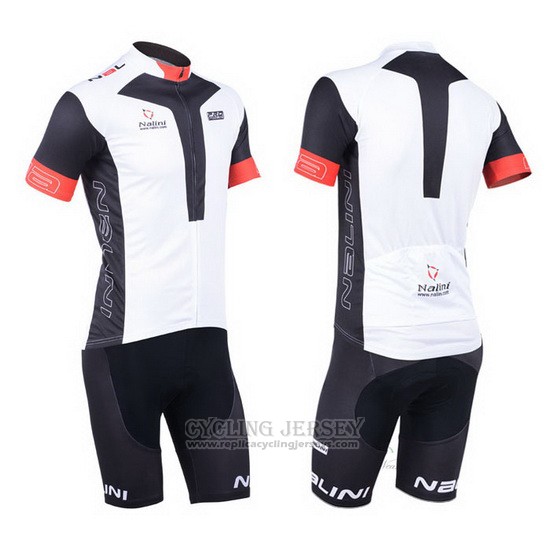2013 Cycling Jersey Nalini Black and White Short Sleeve and Bib Short