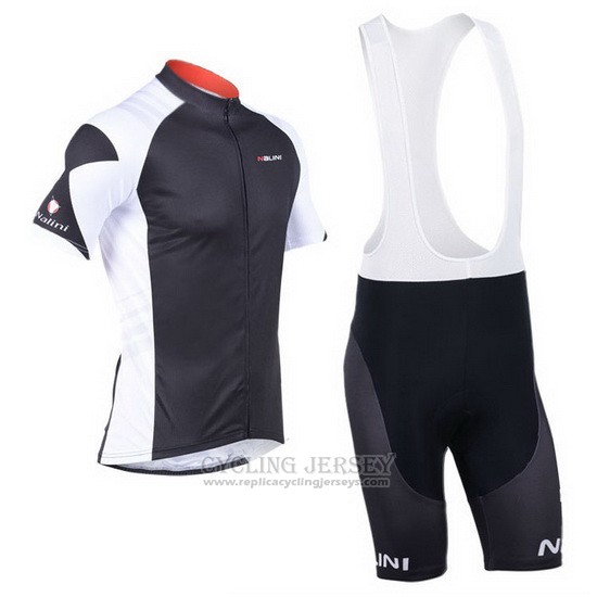 2013 Cycling Jersey Nalini Gray and Black Short Sleeve and Bib Short